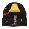Concept One A Christmas Story Fragile Leg Lamp With Lights & Tassels Beanie Hats 1 Concept One A Christmas Story Fragile Leg Lamp With Lights & Tassels Beanie Hats