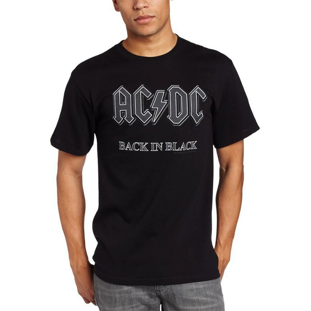 Impact AC/DC Back In Black Adult T-shirt Men's Shirts 3 Impact AC/DC Back In Black Adult T-shirt Men's Shirts