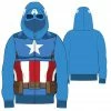 Isaac Morris Marvel Captain America Boys Costume Hoodie Sweatshirt