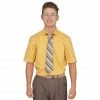 Costume Agent Adult Halloween Costume Office Schrute Short Sleeve T-Shirt And Tie TV SHOWS