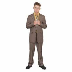 Costume Agent Adult Halloween Costume Set Office Schrute Complete Suit