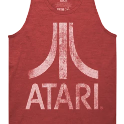 Ripple Junction Atari Distressed Logo Adult Tank Top Tank Tops 7 Ripple Junction Atari Distressed Logo Adult Tank Top Tank Tops
