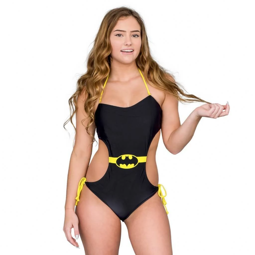 Trevco Batman Logo Bandeau Monokini Swimsuit Swimsuits / Shorts 3 Trevco Batman Logo Bandeau Monokini Swimsuit Swimsuits / Shorts