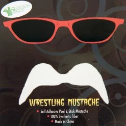 Costume Agent Blonde Wrestler Costume Mustache Accessories / Footwear