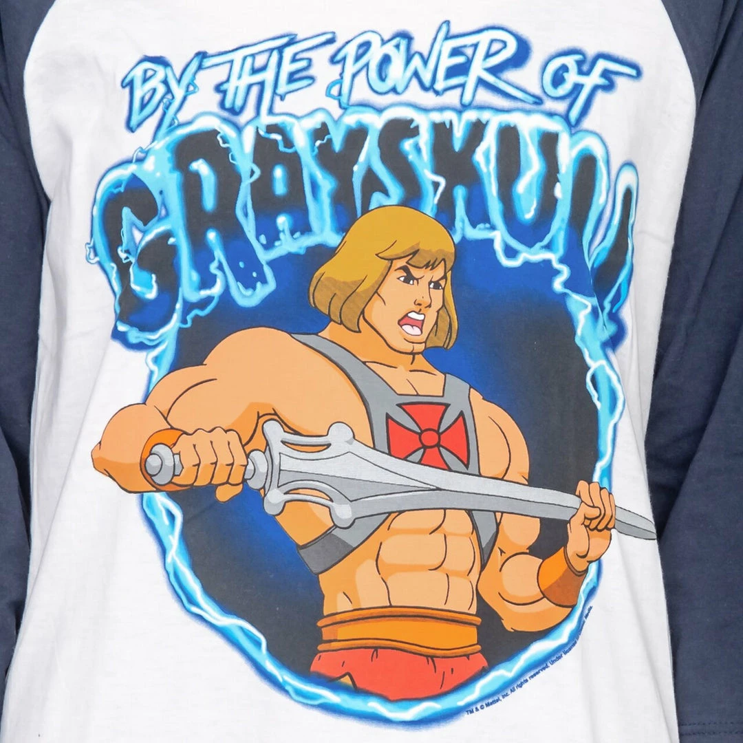 Mighty Fine By The Power Of Grayskull Raglan T-Shirt 3 Mighty Fine By The Power Of Grayskull Raglan T-Shirt