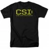 Trevco CSI Crime Scene Investigation Logo T-Shirt Men's Shirts