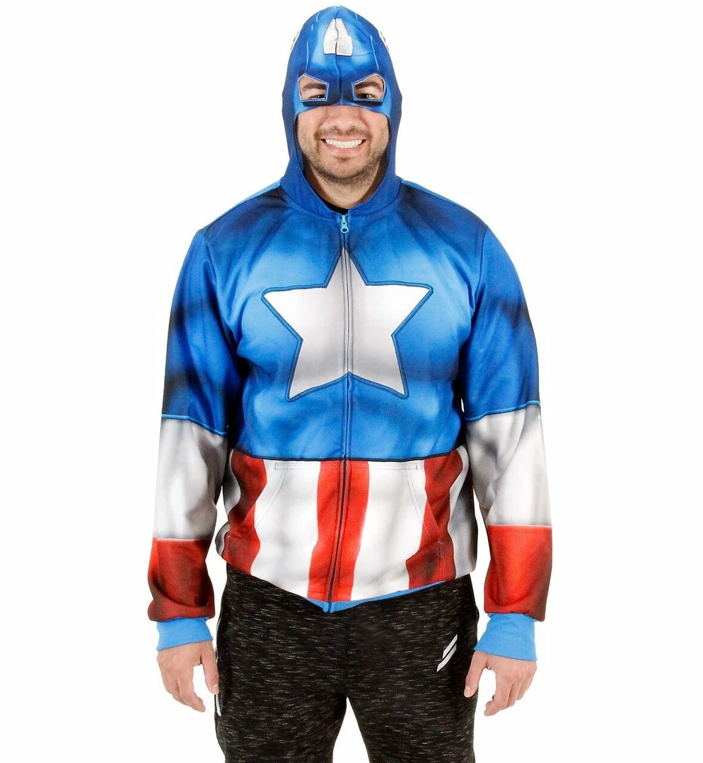 Mad Engine Captain America Fleece Zip Hoodie And Backpack Hoodies 3 Mad Engine Captain America Fleece Zip Hoodie And Backpack Hoodies