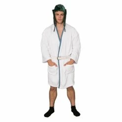 Costume Agent Robes Christmas Vacation Cousin Eddie White Robe And Belt Costume