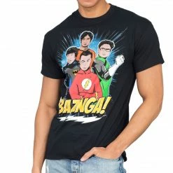 Ripple Junction DC Comics Superheros Group Guys Adult T-Shirt