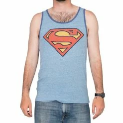 Junk Food DC Comics Superman Logo Tank