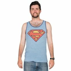Junk Food DC Comics Superman Logo Tank