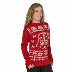 Hybrid Apparel Sweaters & Sweatshirts Darth Vader Adult Red Sweater