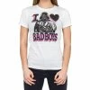 Fifth Sun Darth Vader Pink And Black Print I Heart Bad Boys T-shirt Shirts / Tops