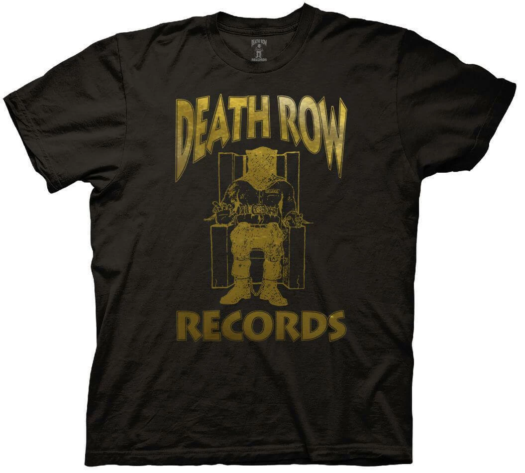 Ripple Junction Death Row Records Foil Logo T-shirt Men's Shirts