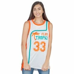 TVStoreOnline Flint Tropics Custom Basketball Jersey Adult Halloween Costume 14 TVStoreOnline Flint Tropics Custom Basketball Jersey Adult Halloween Costume