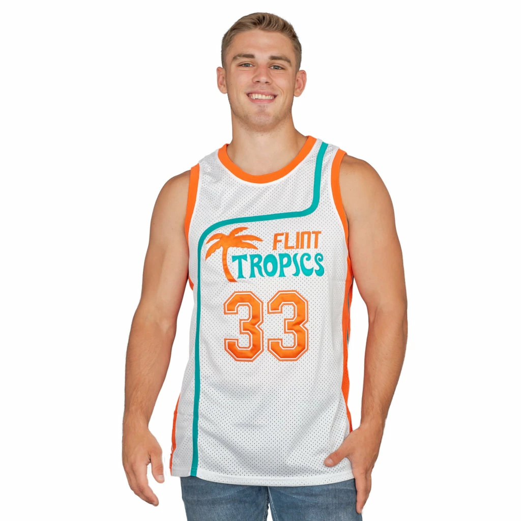 TVStoreOnline Flint Tropics Custom Basketball Jersey Adult Halloween Costume 7 TVStoreOnline Flint Tropics Custom Basketball Jersey Adult Halloween Costume