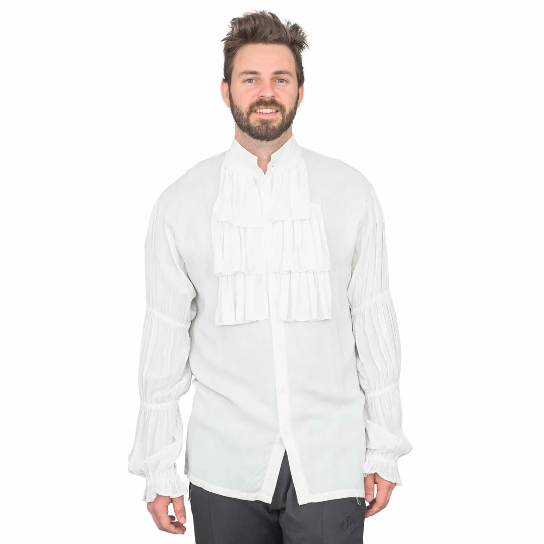 Costume Agent Shirts / Tops Halloween Costume Jerry Puff White Buttom Up Shirt 3 Costume Agent Shirts / Tops Halloween Costume Jerry Puff White Buttom Up Shirt