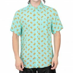 Costume Agent Men's Shirts Taco Tuesday Button Down Halloween Costume Shirt