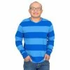 Costume Agent Blue And Detective Halloween Costume Blue Striped Shirt