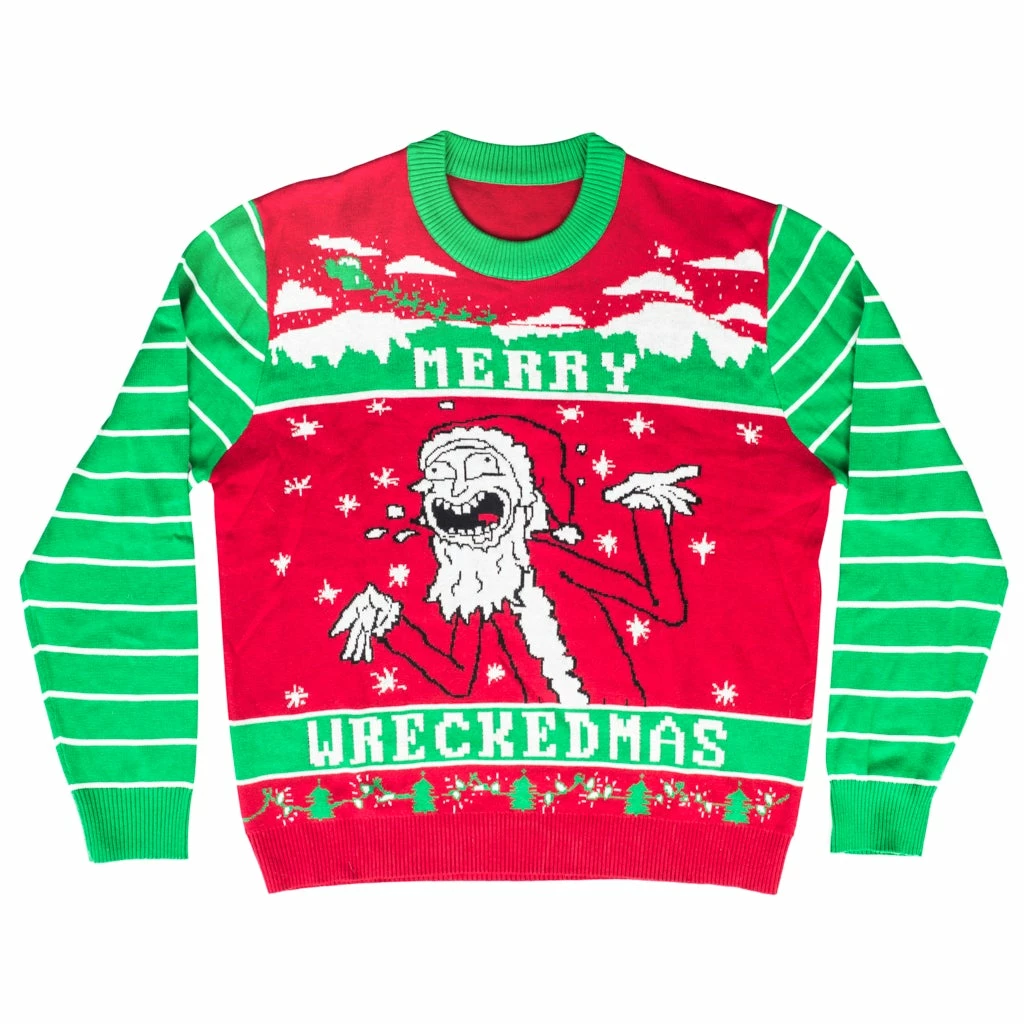 Ripple Junction Animation Rick & Morty Merry Wreckedmas Sweater 6 Ripple Junction Animation Rick & Morty Merry Wreckedmas Sweater