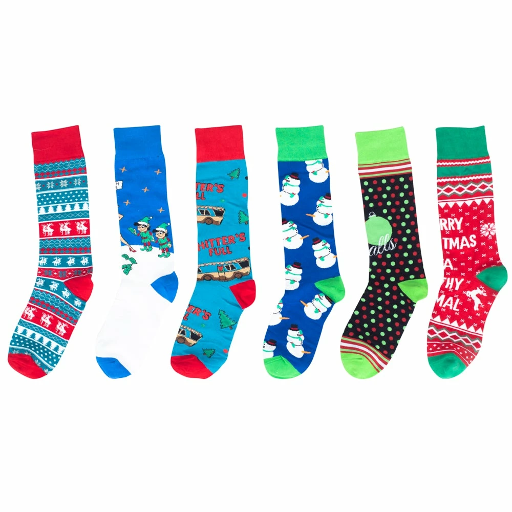 Costume Agent Ugly Christmas Sock 6-Pack Socks 5 Costume Agent Ugly Christmas Sock 6-Pack Socks