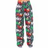 Mad Engine Mickey Mouse Goofy Donald Duck As Santa Ho Ho Ho Christmas Pajama Pants NEW ARRIVALS