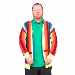 Costume Agent Caddyshack Caddy Rainbow Sweater Halloween Costume Cardigan