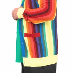 Costume Agent Caddyshack Caddy Rainbow Sweater Halloween Costume Cardigan