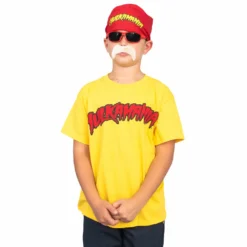 Costume Agent NEW ARRIVALS Hulkamania Costume Complete Set Youth Halloween Set
