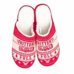 Ugly Christmas Sweaters National Lampoon Christmas Vacation Shitter's Full Slippers NEW ARRIVALS