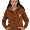M&M's Zip Up Ladies Fleece Hoodie Sweatshirt Sweaters & Sweatshirts