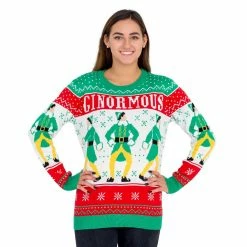 Ripple Junction Sweaters & Sweatshirts Elf Ginormous Ugly Christmas Sweater