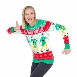 Ripple Junction Sweaters & Sweatshirts Elf Ginormous Ugly Christmas Sweater