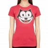 Life Clothing Shirts / Tops Felix The Cat Face Juniors Red T-shirt 2 Life Clothing Shirts / Tops Felix The Cat Face Juniors Red T-shirt