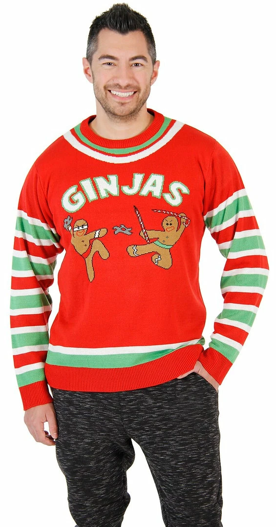 Costume Agent Fighting Ginjas Ugly Christmas Sweater Sweaters & Sweatshirts 3 Costume Agent Fighting Ginjas Ugly Christmas Sweater Sweaters & Sweatshirts