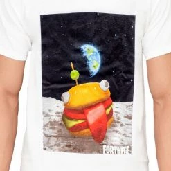 Mad Engine Fortnite Durrr Burger Space Adult White T-shirt Shirts / Tops
