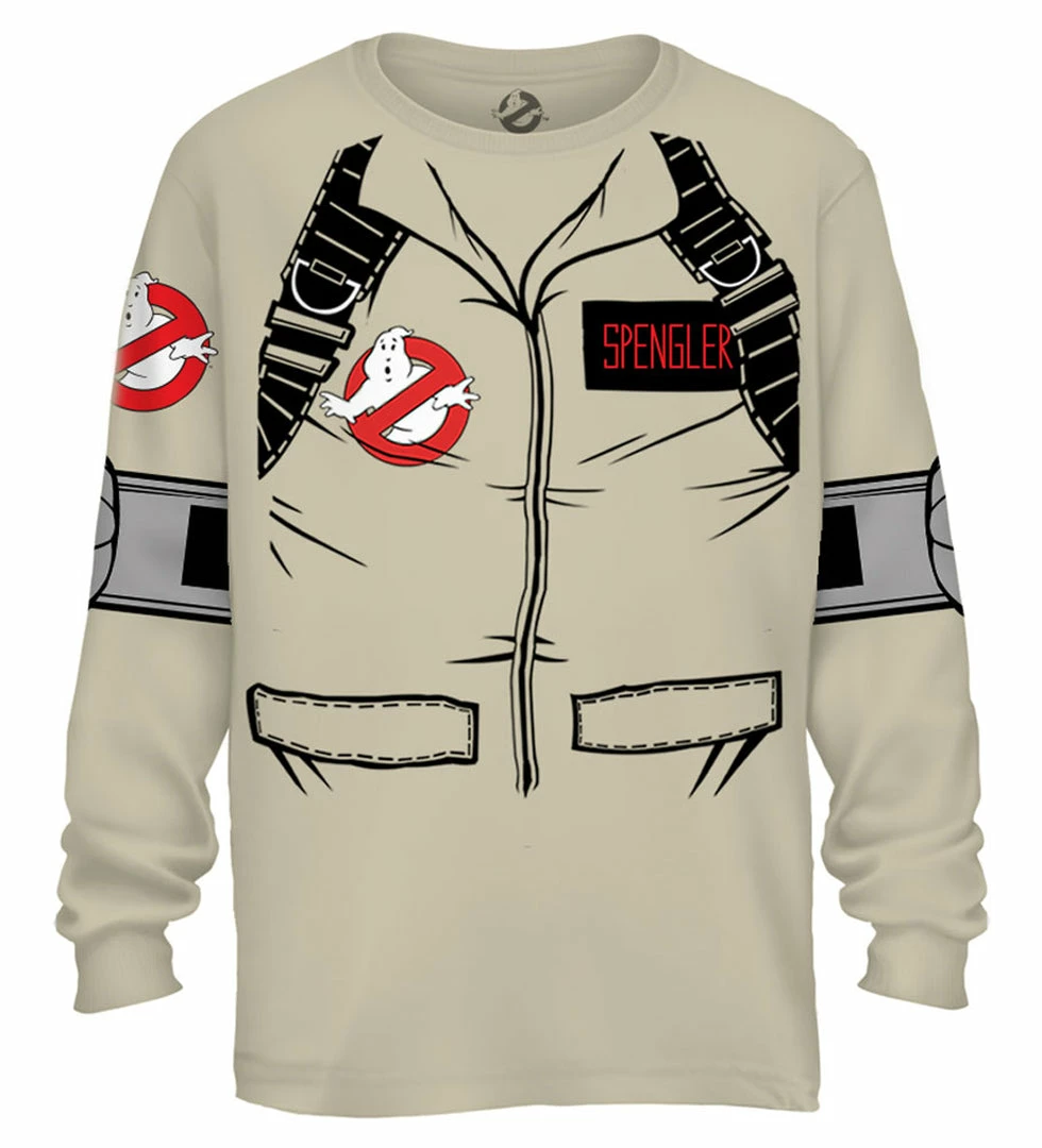 Mad Engine Spengler Long Sleeve Costume T-shirt With Back Print Men's Shirts 8 Mad Engine Spengler Long Sleeve Costume T-shirt With Back Print Men's Shirts