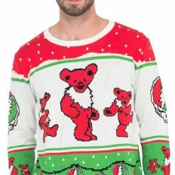 Ripple Junction Grateful Dead Bears And Ornaments Christmas Sweater MUSIC