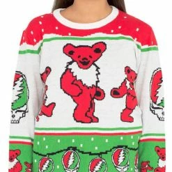 Ripple Junction Grateful Dead Bears And Ornaments Christmas Sweater MUSIC