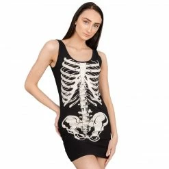 Life Clothing Glow In The Dark Skeleton Costume Tank Dress Dresses / Leggings
