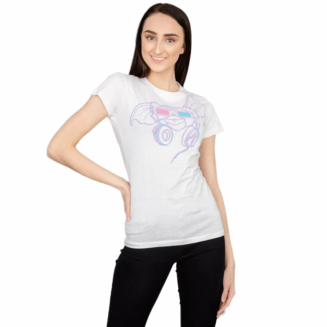 Ripple Junction Shirts / Tops Gremlins Gizmo Headphones 3D Glasses Juniors T-Shirt