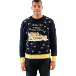 Costume Agent Griswold Family Christmas Light Up House Ugly Sweater Sweaters & Sweatshirts