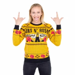 Signorelli Sweaters & Sweatshirts Guns N' Roses Hard Rock Band Text And Logo Ugly Christmas Xmas Sweater 8 Signorelli Sweaters & Sweatshirts Guns N' Roses Hard Rock Band Text And Logo Ugly Christmas Xmas Sweater