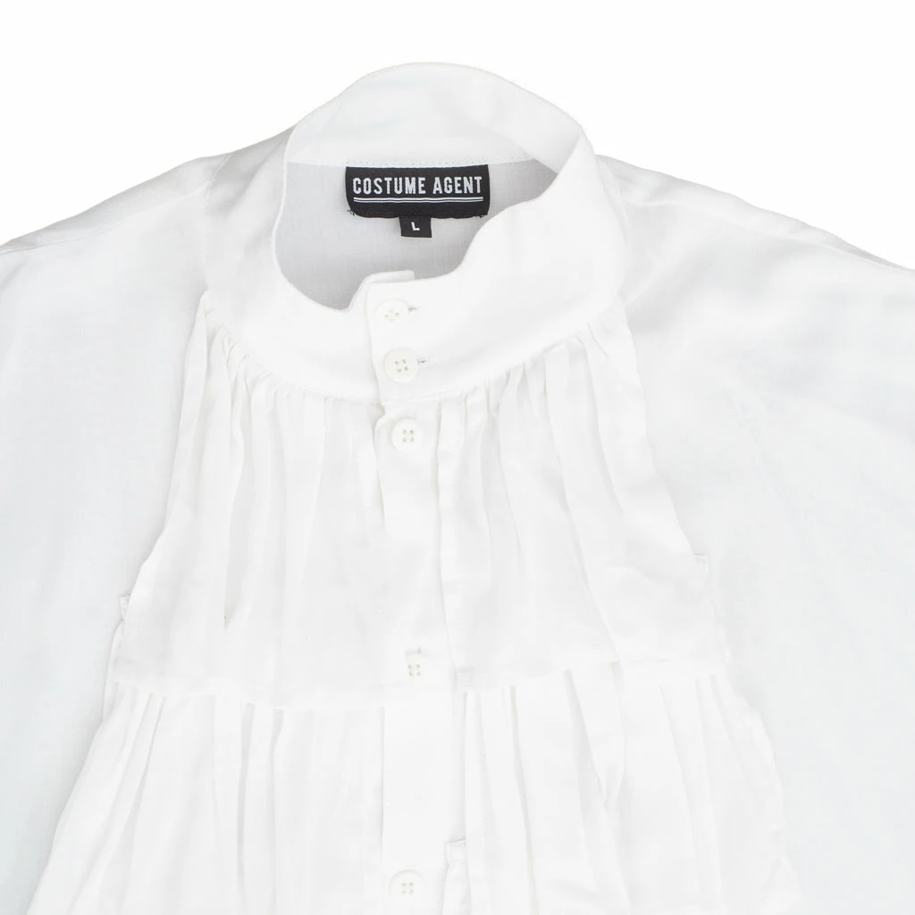 Costume Agent Shirts / Tops Halloween Costume Jerry Puff White Buttom Up Shirt 5 Costume Agent Shirts / Tops Halloween Costume Jerry Puff White Buttom Up Shirt