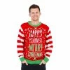Costume Agent Happy Holidays Merry Ugly Christmas Sweater