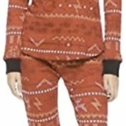Vendor-unknown Harry Potter Hogwarts Fair Isle Thermal Red Pajama Set