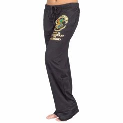 Vendor-unknown Harry Potter Hogwarts Crest Black Lounge Pants MOVIES