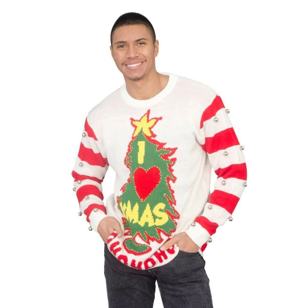 Costume Agent Sweaters & Sweatshirts I Love Xmas Light Up And Bells Christmas Sweater 3 Costume Agent Sweaters & Sweatshirts I Love Xmas Light Up And Bells Christmas Sweater