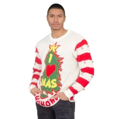 Costume Agent Sweaters & Sweatshirts I Love Xmas Light Up And Bells Christmas Sweater 8 Costume Agent Sweaters & Sweatshirts I Love Xmas Light Up And Bells Christmas Sweater