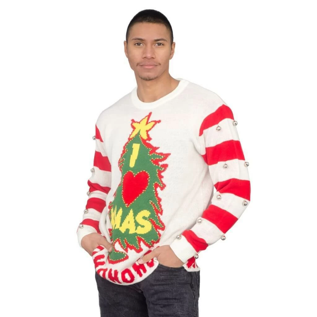 Costume Agent Sweaters & Sweatshirts I Love Xmas Light Up And Bells Christmas Sweater 5 Costume Agent Sweaters & Sweatshirts I Love Xmas Light Up And Bells Christmas Sweater
